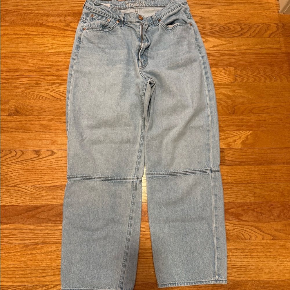 MOTHER Light Blue Straight Leg Jeans